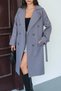 Women's Seasonal Full Length Trench Coat Nbmylk33 - 4