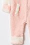 Winter Sweet Welsoft Hi Written Embroidered Zippered Baby Romper with Snap Fasteners at the Bottom - 5