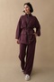 Two-Pocket Piped Set, Plum - 5