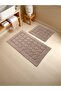Aeryaa Cotton Bath Mat Set (60X100)(50X60)Coffee+