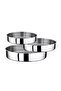 4006, 3 Pcs Stainless Steel Trey / Tray set