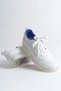 Lace-Up Men's Sports Shoes White Cobalt Blue - 2