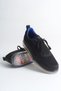 Lace-Up Men's Sports Shoes Black Cobalt Blue - 2