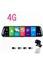 12'' Mirror Dashcam, 4G WiFi 1080P Touch Screen Front and Rear View Camera - 7