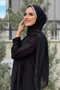 Stone Detailed Chiffon Shawl 2026 Black - 3