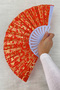 Butterfly Pattern Mixed Color Bride Bridesmaid Fan, Bride Bachelorette Party Henna Gift 6Pcs - 6