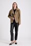 Maroquin Leather Billie Women's Leather Biker Jacket - 3