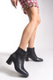 Women's Heeled Boots 00121030 Black Skin
