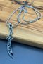 Hz. Ali Zülfikar Designed Steel Sword Necklace |   Stainless Steel Religious Men's Necklace Unisex Necklace - 4