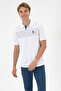 Men's Regular Fit Polo Collar White T-Shirt 50306798-VR013