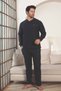 Men's Tracksuit Pajama Set - Navy Blue Winter Shardonlu Thessaloniki Fabric 1220Uk - 4