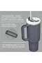 Stanley Style 40oz Stainless Steel Vacuum Insulated Leakproof Tumbler Mug with Lid & Straw - 5