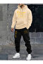 Tracksuit Set with Hoodie Sweatshirt and Sweatpants, Great Patterned Set
