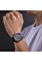 Fast Lane Men's 46mm Analog Watch with Blue Leather Strap - 3