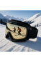 Kayak Goggles Antifog Ventilated Uv Protection Sun Snow Goggles Black-Black Snowboard Glasses Sport