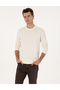 Ecru Regular Fit Sweatshirt 50313762-Vr019 - 3