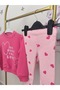 Girl's Heart Printed Tights Set - 2