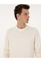 Ecru Regular Fit Sweatshirt 50313762-Vr019 - 2