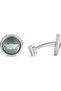 Treasure Cufflinks - Black Mother of Pearl with Wing Logo - Elegant & Distinctive Men's Style - 3