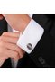 Cut Stainless Steel Gents Cufflinks With Black Carbon Fibre - 4