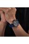 Wadden Men's 45mm Chronograph Watch with Blue Leather Strap, Quartz Movement, Screw-Detailed - 7
