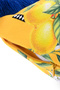 Sole Di Sicilia Sun Patterned Yellow Design Fringed Velvet Throw Pillow Cover - 43X43Cm - 4