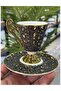 Taliana Gold Gray 6-Piece Porcelain Cup Set - 2