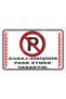 Metal Garage Entrance Forbidden to Park Warning Sign 20X30Cm