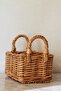 Wicker Basket, Decorative Small Basket, Decorative Kitchen Basket, Wicker Organizer Bathroom Basket - 4