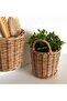 Wicker Basket, Decorative Small Basket, Decorative Kitchen Basket, Wicker Organizer Bathroom Basket - 3
