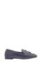 Black Leather Tasseled Women's Loafer