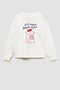 Unisex Children's Printed 3-Thread Cotton Fabric Sweatshirt - 2
