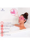 Pink Gel Beaded Eye Mask, Cold & Hot Use Relaxing Therapy Mask - 3