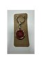 Red Metal Car Keychain with Fiat Logo 1 Piece