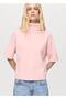 Short-Sleeved Turtleneck Sweater