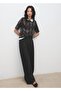 Straight-cut trousers with lace-up waistband - 7