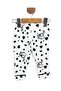 Unisex Transitional Cow B Printed K Double-Breasted Collared 6-9-12-18-24 Months Nightwear Pajama Set - 6