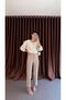 Layered Cream Trousers