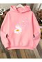 Winter Hooded Sweatshirt, Children's Daisy Butterfly Printed