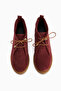 Henna Genuine Leather Burgundy Suede Lace-Up Women's Boots - 4