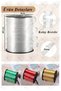 Red Raffia Ribbon 2 Pieces 8mm 200 Meters Rabant Raffia Colored Gift Wrapping String Ribbon - 4