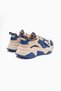 Daysi Blue Beige Thick Soled Sports Shoes Women's Sneakers - 6