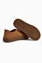 Judi Genuine Leather Tan Comfortable Sole Women's Sneakers - 6