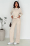 Women's Ribbed Knitwear Set – Comfortable Fit & Casual Style