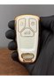 Audi Smart New Model B9 A4 A5 Q5 Q7 3 Button Silicone Key Protection Case - White Gold