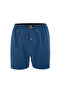 Men's 3-Piece Patterned Cotton Combed Long Buttoned Elastic Waist Boxer - 3