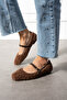 Premium Fur Women's Ballet Shoes Brown - 5