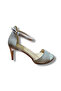Women's Silver Heeled Shoes - 2