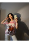 Hello Kitty Pink Baseball Design Oversize Unisex T-Shirt