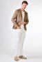 Men's Slim Fit Mono Collar Mink Jacket - 2